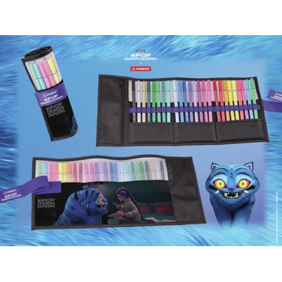 Kpop Demon Hunters Pen 68 Viltstift Rollerset 25 Stuks