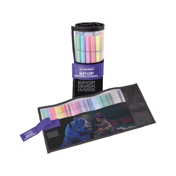 Kpop Demon Hunters Pen 68 Viltstift Rollerset 25 Stuks