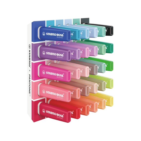 Stabilo Boss Pantone Markeerstift Set 30 Stuks