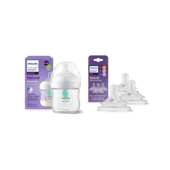 Avent Natural Airfree Zuigfles 125ml + Gratis Multi Teat