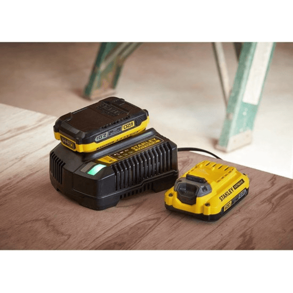 Stanley Startset Met 2x2.0ah En 2a Lader 18v