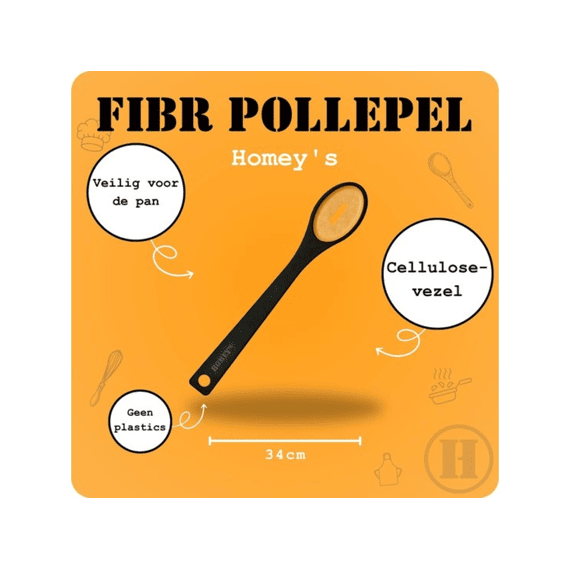 Homeys Tools For Life Fibr Lepel Met Gat 34cm
