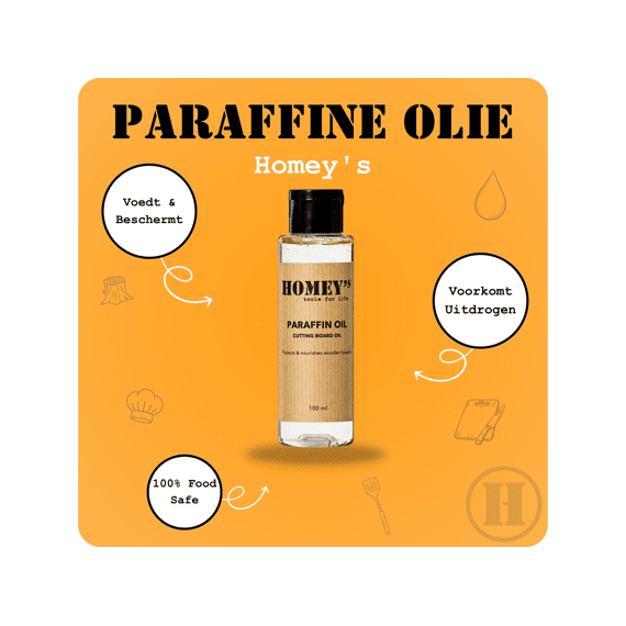 Homey's Tools For Life Paraffine Olie Voor Fibr Snijplanken 100ml