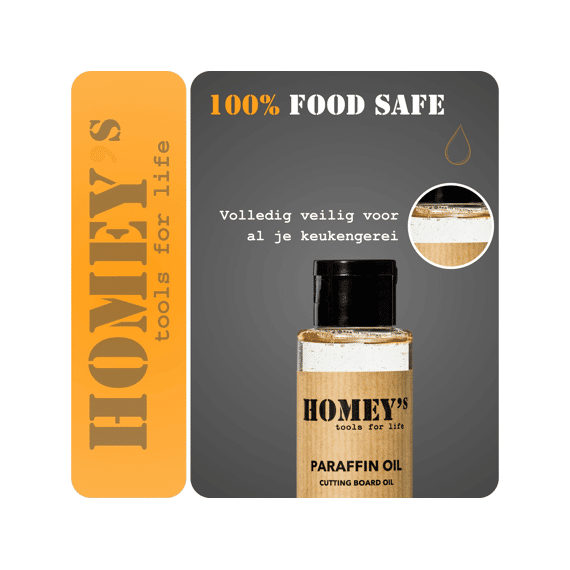 Homey's Tools For Life Paraffine Olie Voor Fibr Snijplanken 100ml