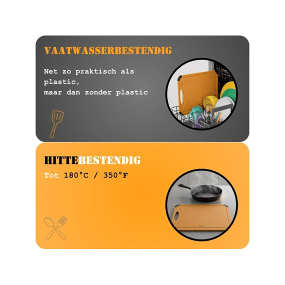 Homeys Tools For Life Fibr Snijplank Naturel 44x32,5cm
