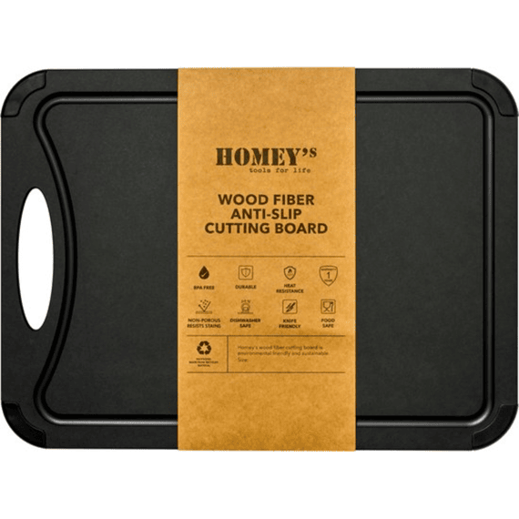 Homeys Tools For Life Fibr Snijplank Zwart 44x32,5cm