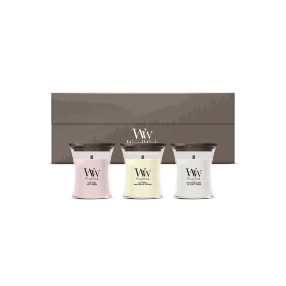 Woodwick Deluxe Gift Set 3 Mini Kaarsen Blooming Trio