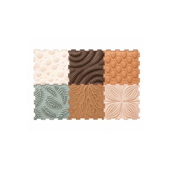 Sense2play Sense2play Sensorische Textuurmatten Natuur 6 Stuks