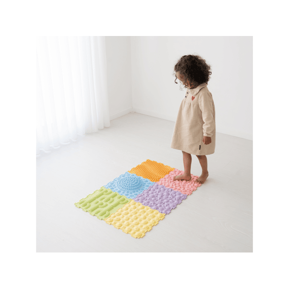 Sense2play Sensorische Textuurmatten Pastel 6 Stuks