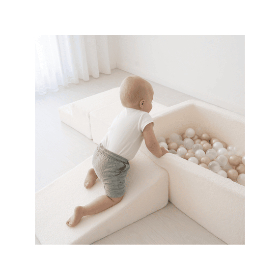 Sense2play 4-in-1 Schuim Speelset Met Ballenbad Bouclé Crème