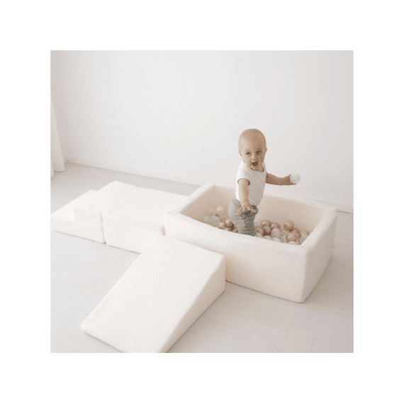 Sense2play 4-in-1 Schuim Speelset Met Ballenbad Bouclé Crème