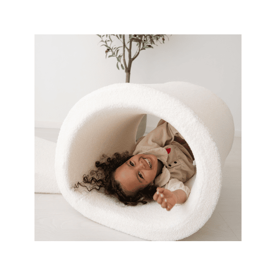Sense2play Schuim Speeltunnel Boucle Creme