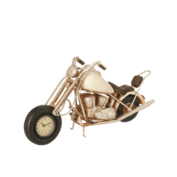 J-line Moto Antiek Metaal 28.5x9x15cm Gebroken Wit
