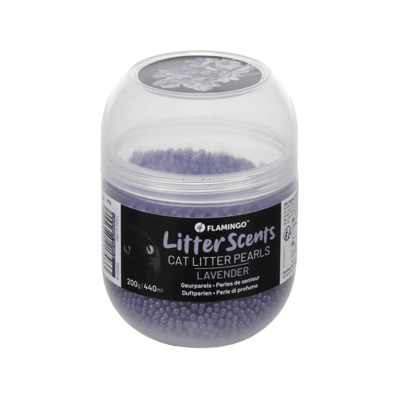 Flamingo  Geurparels Kattenbak Lavendel   440ml 200gr