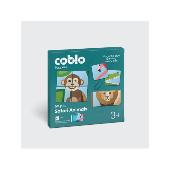 Coblo Magnetische Toppers Dieren 60stuks