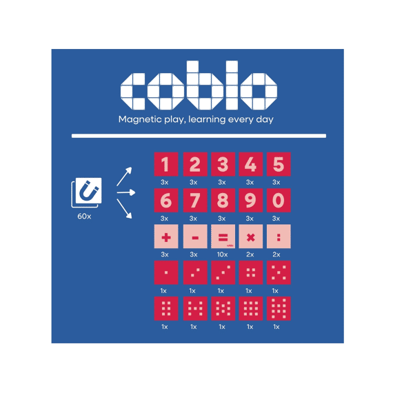 Coblo Magnetische Toppers Cijfers 60stuks