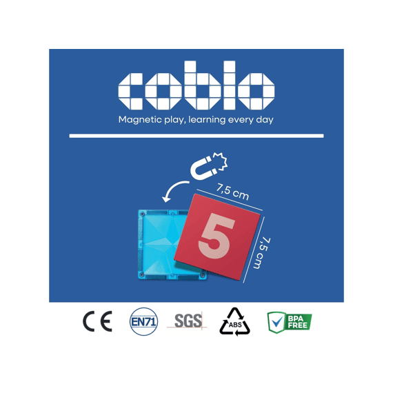 Coblo Magnetische Toppers Cijfers 60stuks