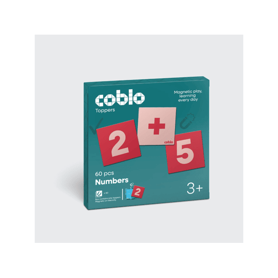 Coblo Magnetische Toppers Cijfers 60stuks