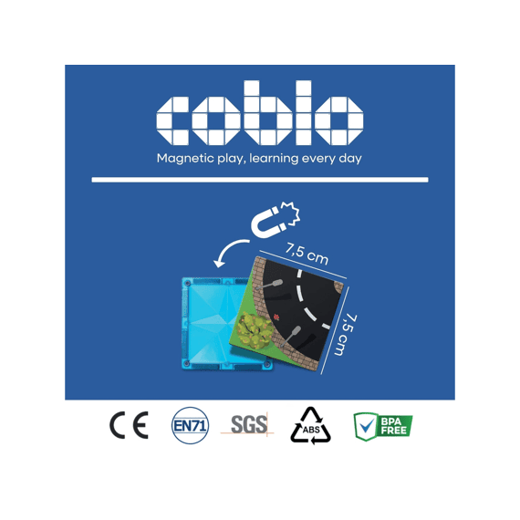 Coblo Magnetische Toppers Wegen 60stuks