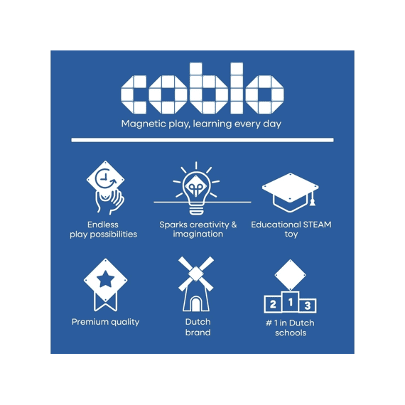 Coblo Magnetische Toppers Wegen 60stuks