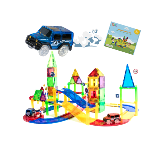 Gladi Magnetische Tegels Racebaan 70stuks