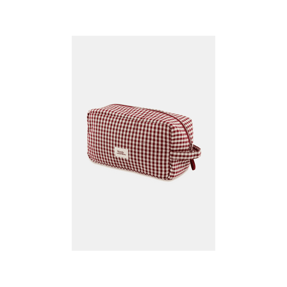 Woody x Kirilove Tas Bordeaux Ruitje One Size
