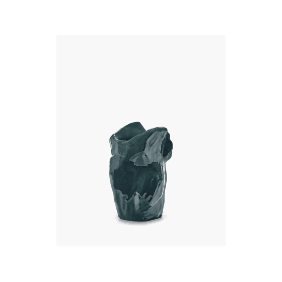 Serax After Midnight Vaas Uil  Donkergroen 16,5x15,5x23cm