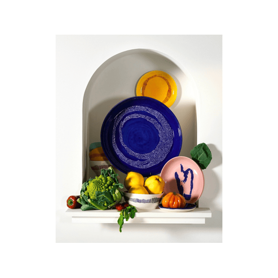 Serax Feast By Ottolenghi Serveerkom M 36x6cm Dark Blue White