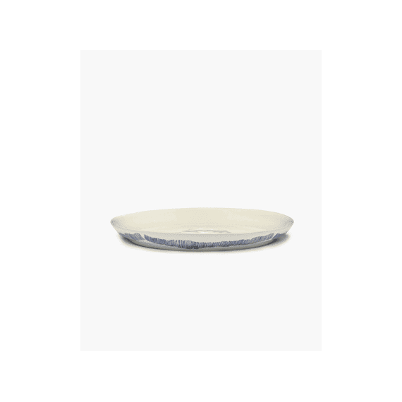 Serax Feast By Ottolenghi Serveerbord S 35x4cm White Stripes Blue