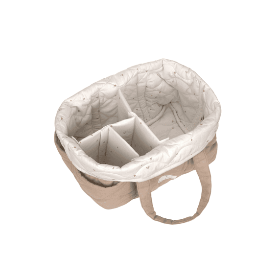 Lassig Cozy Loved Ones Verzorgingsorganizer Biologisch Katoen Licht Taupe