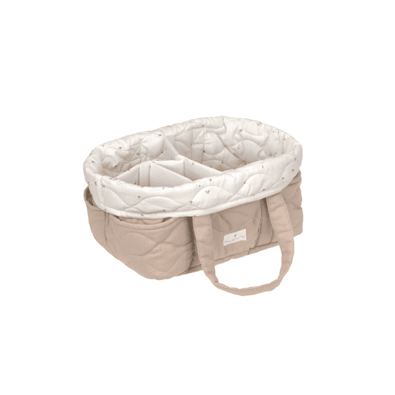 Lassig Cozy Loved Ones Verzorgingsorganizer Biologisch Katoen Licht Taupe