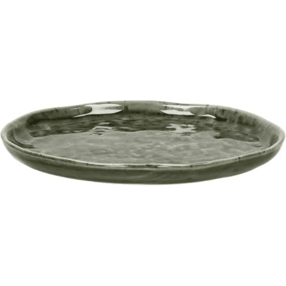 Pomax Spiro Plat Bord 12x1cm Groen