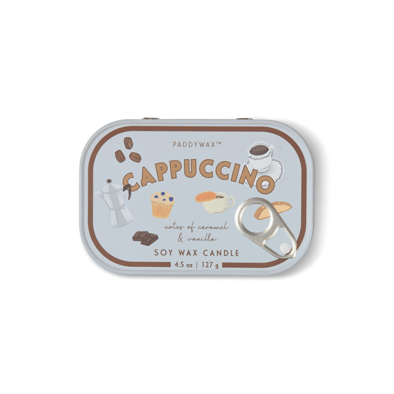Bistro 127g Geurkaars In Blik Met Print Cappuccino Chocolate & Cherry