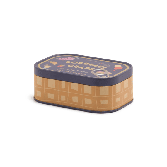 Bistro 127g Geurkaars In Blik Met Print Bordeaux Grape