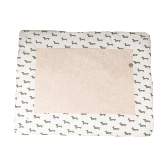 Pericles Boxkleed 75x95 Teckel Matcha Allover