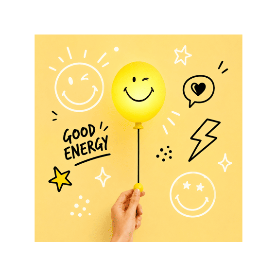 Mob Bubbly Light Smiley World Yellow