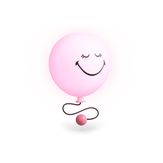 Mob Bubbly Light Smiley World Pink