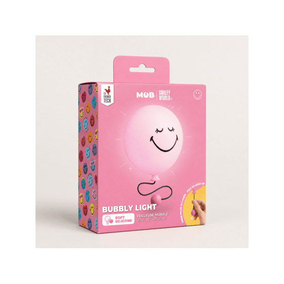Mob Bubbly Light Smiley World Pink