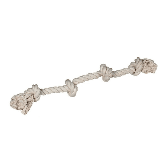 Cotton bone 4 knopen wit