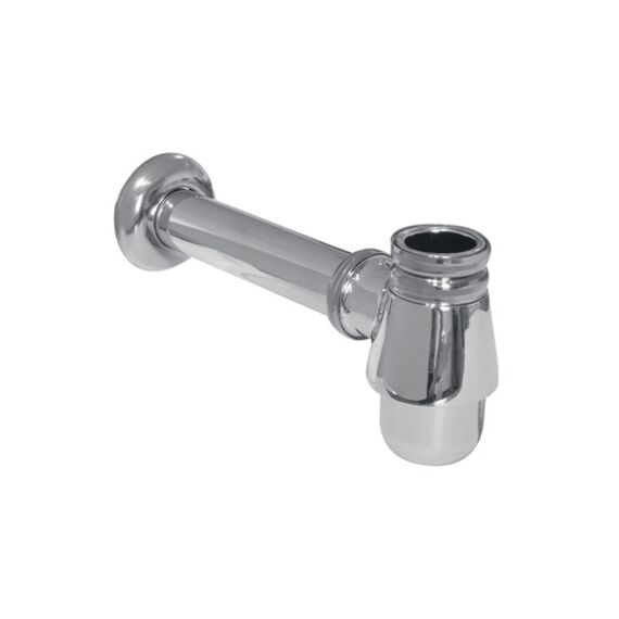 Van Marcke go - fleshevel voor bidet - zonder plug - chroom - 5/4  x D32 - met afvoerbuis