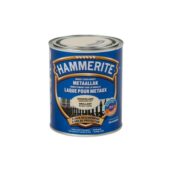 Hammerite Hoogglanslak Gebroken Wit 750 Ml