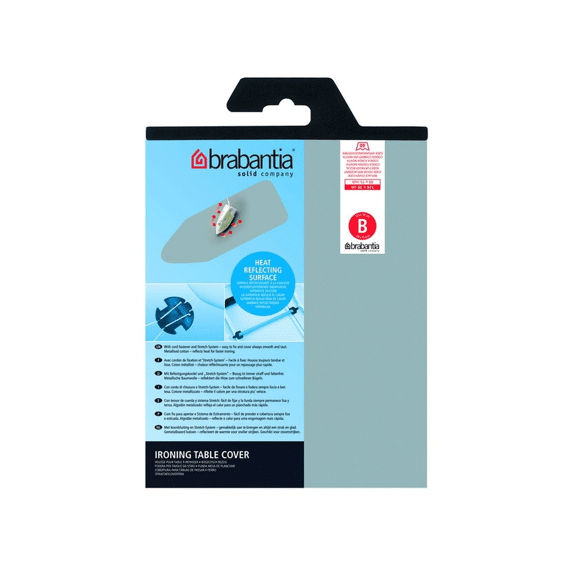 Strijkplankhoes B 124X38Cm Toplaag Silicone Metallic
