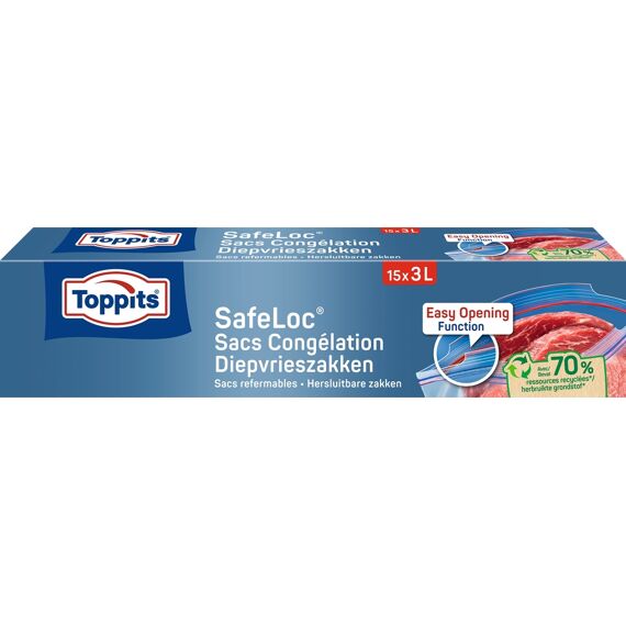 Toppits Diepvries Zip 3 Lit 15St