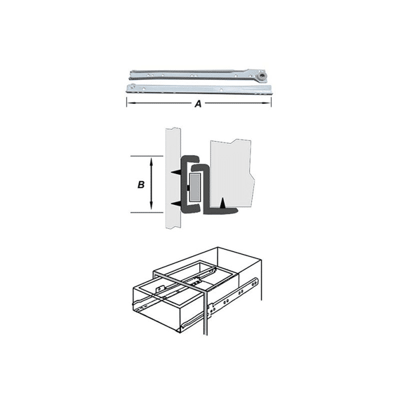 Ladegeleidersets Epoxy Wit 500Mm