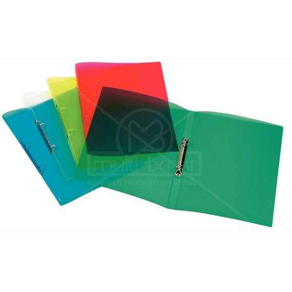 Ringmap 2R Pp A4 Rood Transparant