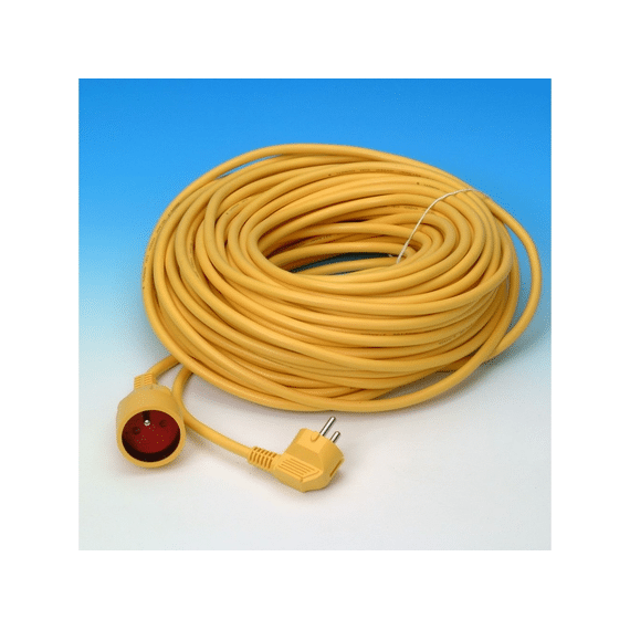 Verlengsnoer 40m geel 3G1.5mm²