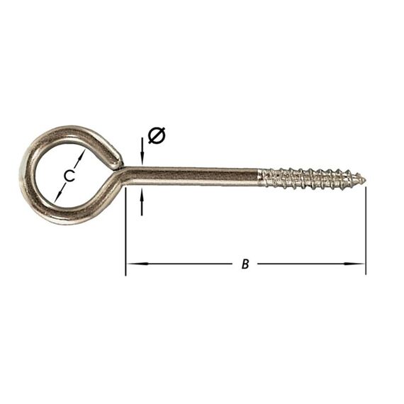 Luchterogen Ijzer Verzinkt 7X60  P.St