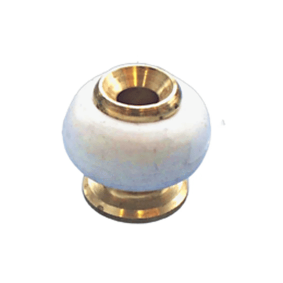 Deurstops Mess.vern.rubber Zwart 29x25mm
