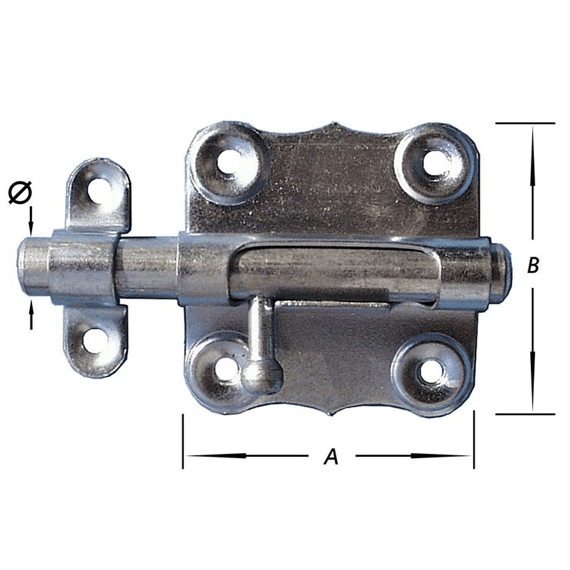Amerikanse Grendels,Rvs 33Mm
