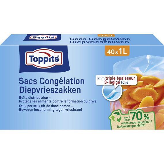Toppits Diepvries 1Lit 40St